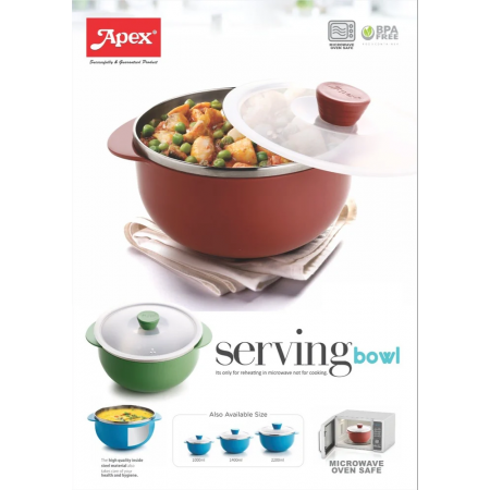 Apex Serving Bowel 1400ml Microwave Safe