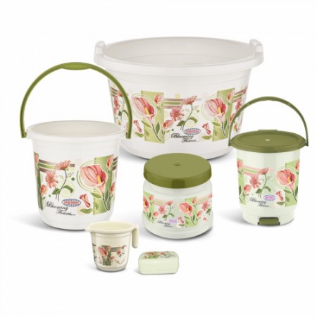 Asian Century Bathroom Set Green