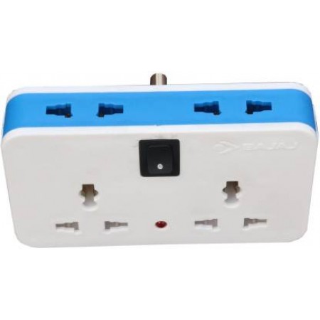 Bajaj 4 Way Multiplug Three Pin Plug