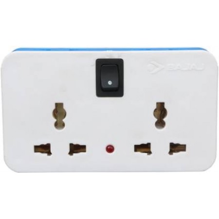 Bajaj 4 Way Multiplug Three Pin Plug