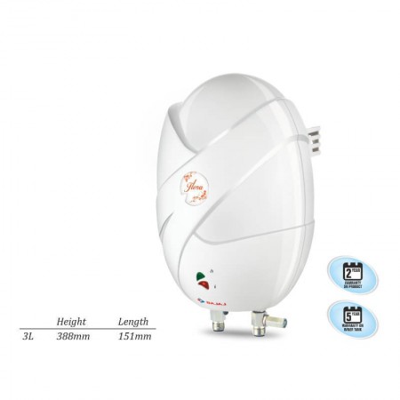 Bajaj Flora Instant Water Heater 3 Liter 3000 Watts Bajaj Flora Instant Water Heater 3 Liter 3000 Watts
