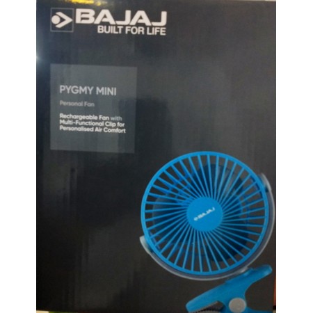 BAJAJ Rechargeable Fan with Multi Functional Clip 110 mm BAJAJ Rechargeable Fan with Multi Functional Clip 110 mm