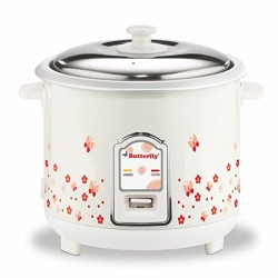 BUTTERFLY BLOSSOM ELECTRIC RICE COOKER 1.8L WHITE BUTTERFLY BLOSSOM ELECTRIC RICE COOKER 1.8L WHITE