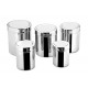 Butterfly Set Of 5 Stainless Steel Canisters Storage Jars