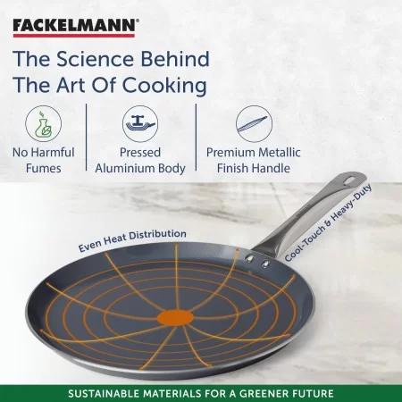 Fackelmann Ceramik Nonstick Flat Tawa Pan 31cm Fackelmann Ceramik Nonstick Flat Tawa Pan 31cm