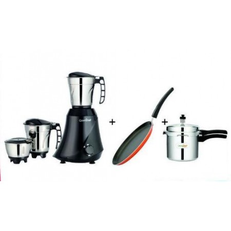 GreenChef Offer - Mixer Grinder + TAWA + Pressure Cooker 3Ltr