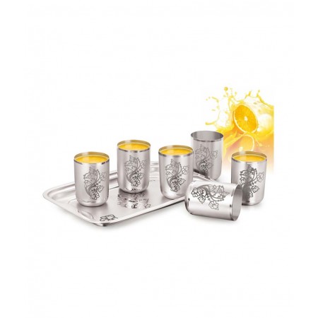 Gurukrupa Stainless Steel Lemon Set - Set of 7 Pieces