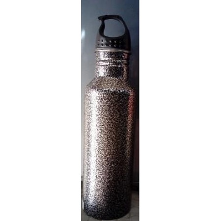 PEXPO Stainless Steel Bottle Set Of  2 Antique Silver