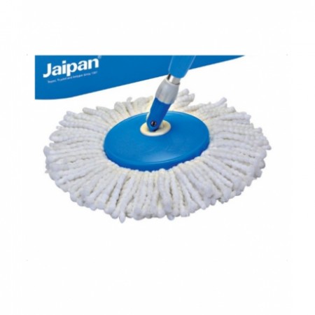Jaipan Power Mop with Magic Bucket & FREE Refill (360 Degree Rotating - Blue)