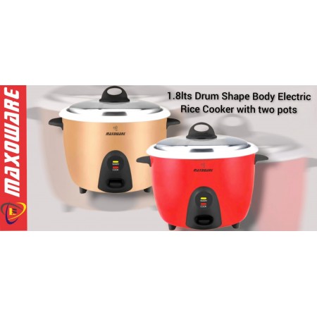 MAXOWARE RICE COOKER 1.8 Liter With 2 Pots