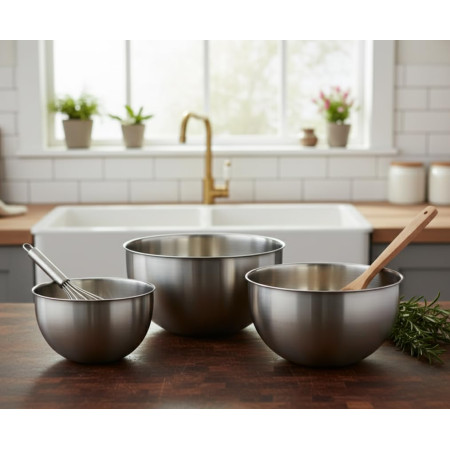 Stainless Steel Mixing Bowels Set of 3