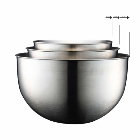 Stainless Steel Mixing Bowels Set of 3