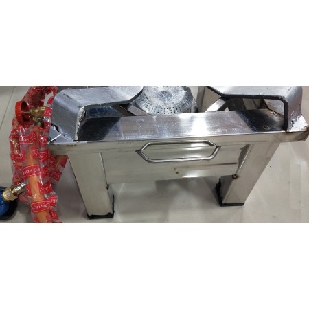 Stainless Steel Bhatti Gas Stove Heavy Quality