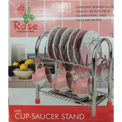 Stainless Steel Cup Saucer Stand Stainless Steel Cup Saucer Stand