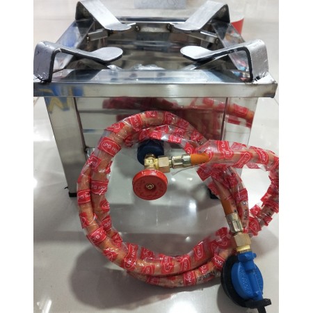 Stainless Steel Bhatti Gas Stove Heavy Quality