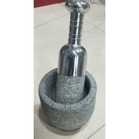 Mortar with Steel Handle Pestle