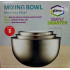 Stainless Steel Mixing Bowels Set of 3