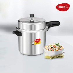Pigeon Pressure Cooker 10 Litres Deluxe Aluminium Pigeon Pressure Cooker 10 Litres Deluxe Aluminium