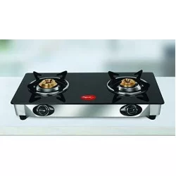 Pigeon Gas Stove Ayush 2 Burner Glasstop