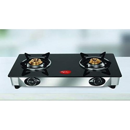 Pigeon Gas Stove Ayush 2 Burner Glasstop