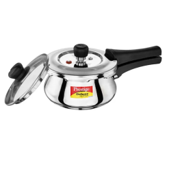 Prestige Deluxe Alpha Svachh Stainless Steel Pressure Cooker 1.5 Liter