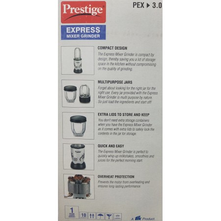 Prestige Express Mixer Grinder PEX 3.0 350Watts