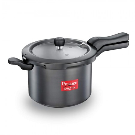 Prestige Svachh 7.5 Litre Pressure Cooker with Hard Anodized Body (Black)