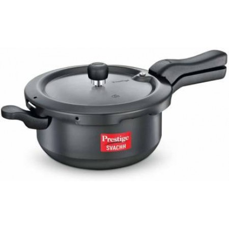 Prestige Svachh Hard Anodised 5 L Induction Bottom Pressure Pan Hard Anodized