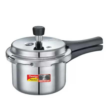 Prestige 1.5 Liter Popular Aluminum Cooker With Induction Base Prestige 1.5 Liter Popular Aluminum Cooker With Induction Base