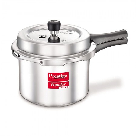 Prestige Popular Svachh Aluminium Pressure Cooker, 2.0 Litre 