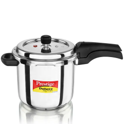 Prestige Deluxe Alpha Svachh Stainless Steel Pressure Cooker 5.5