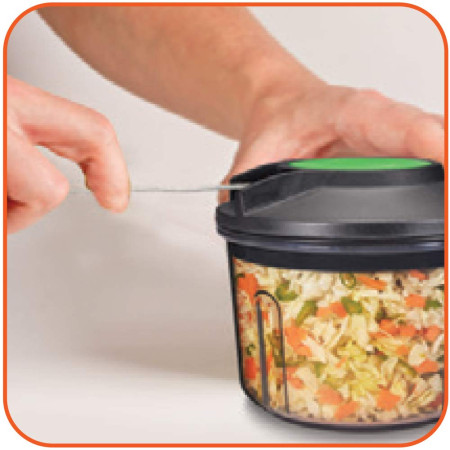 Prestige PVC 8.0 Veggie Cutter with 3 Stainless Steel Blades Jumbo Bowl
