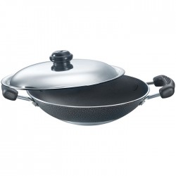 Prestige Omega Select Plus Deep Appachetty 200 mm with SS Lid Prestige Omega Select Plus Deep Appachetty 200 mm with SS Lid