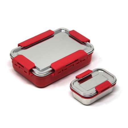 Signoraware All Steel Small Lunch Box RED