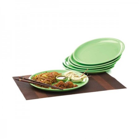 Signoraware Full Plate Round Set of 6 White