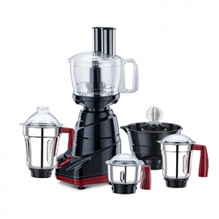 Bajaj Maverick 750 Watt Mixer Grinder with 3 Jars Food Processor Bowl n Coconut Scraper Bajaj Maverick 750 Watt Mixer Grinder with 3 Jars Food Processor Bowl n Coconut Scraper
