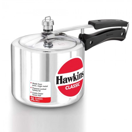 Hawkins Classic Pressure Cooker Tall, 3 Litre,CL3T