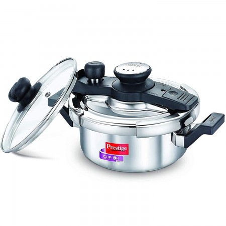 Prestige Svachh 20237 2 L Stainless Steel Pressure Cookers with deep lid