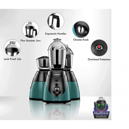 Crompton Ameo 4 jars mixer grinder 750Watts 5 years Warranty 