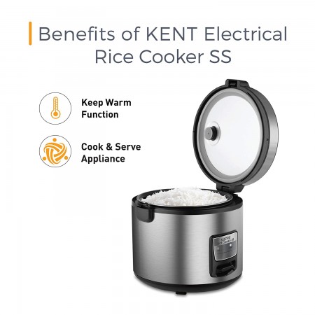 KENT Electric Rice Cooker SS-16021, 5 L-700 Watt