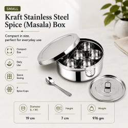 Kraft Stainless Steel Spice Masala Box small