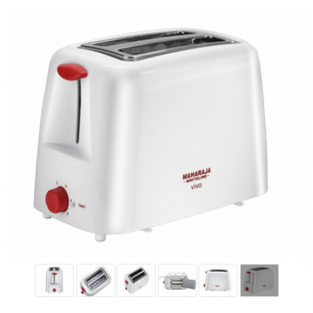 Maharaja Whiteline Viva Pop-up Toaster Breakfast