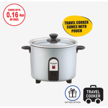 Panasonic SR-3NA (T) Automatic Travel Rice Cooker Silver Color