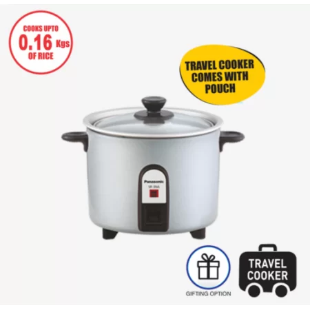 Panasonic SR-3NA (T) Automatic Travel Rice Cooker Silver Color