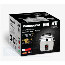 Panasonic Stainless Steel Electric Rice Cooker SR WA18H SUS