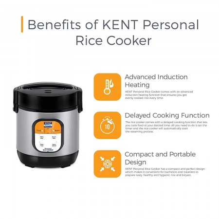KENT Personal Rice Cooker 0.9-litres 180-Watt KENT Personal Rice Cooker 0.9-litres 180-Watt