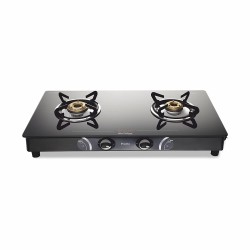 Preethi Blu Flame Gleam Glass Top 2-Burner Gas Stove
