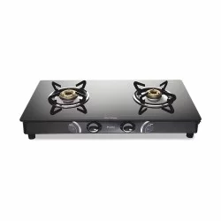 Preethi Blu Flame Gleam Glass Top 2-Burner Gas Stove
