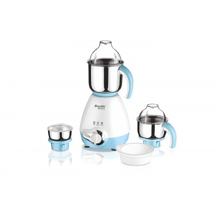 Preethi Blueberry 750-Watt Mixer Grinder (White/Sky Blue)