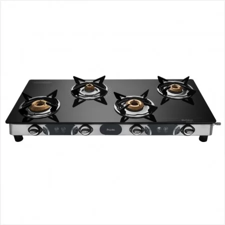 Preethi Blu-flame Stainless Steel Jumbo Max Glass Top Gas Stove with 4 Burner Preethi Blu-flame Stainless Steel Jumbo Max Glass Top Gas Stove with 4 Burner